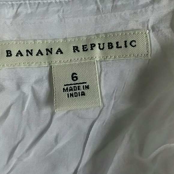 Banana Republic white eyelet skirt Womens size 6 Basic Capsule - Picture 9 of 10